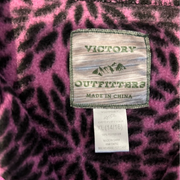 🔆Bundle items 6 for $30 Victory Outfitters girls fleece quarter zip sweatshirt - Picture 4 of 4